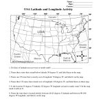Longitude And Latitude Printable Worksheet | Latitude And