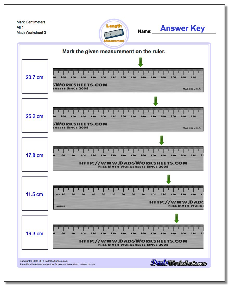 Mark The Ruler In Metric