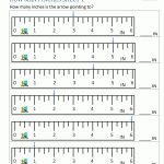 Math Worksheets For Kindergarten   Measuring Length