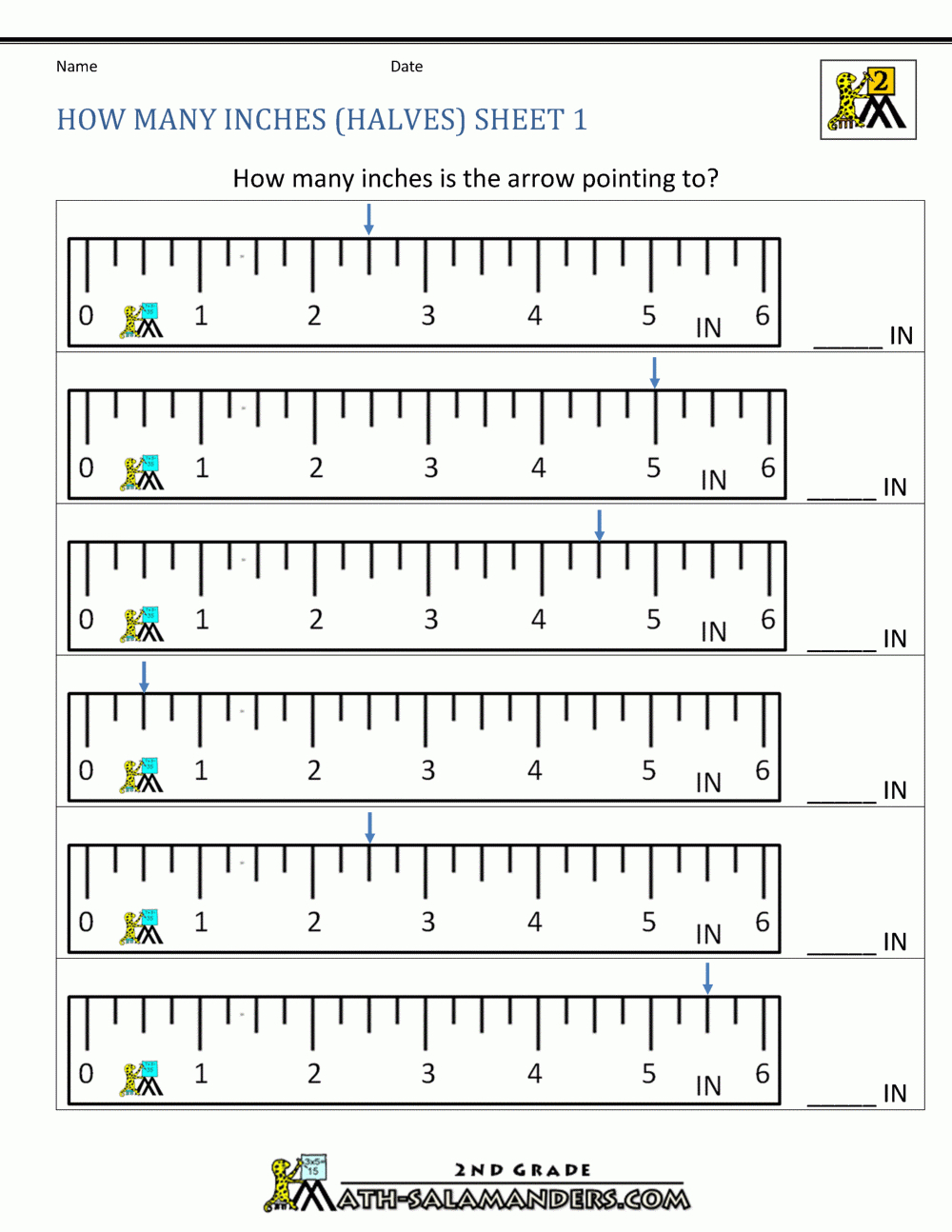 First Grade Math Worksheets On Measurement