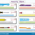 Measuring Length Of The Objects With Ruler, Worksheet For