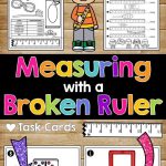 Measuring With A Broken Ruler Task Cards, Posters, And