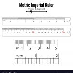 Metric Imperial Rulers Centimeter And Inch