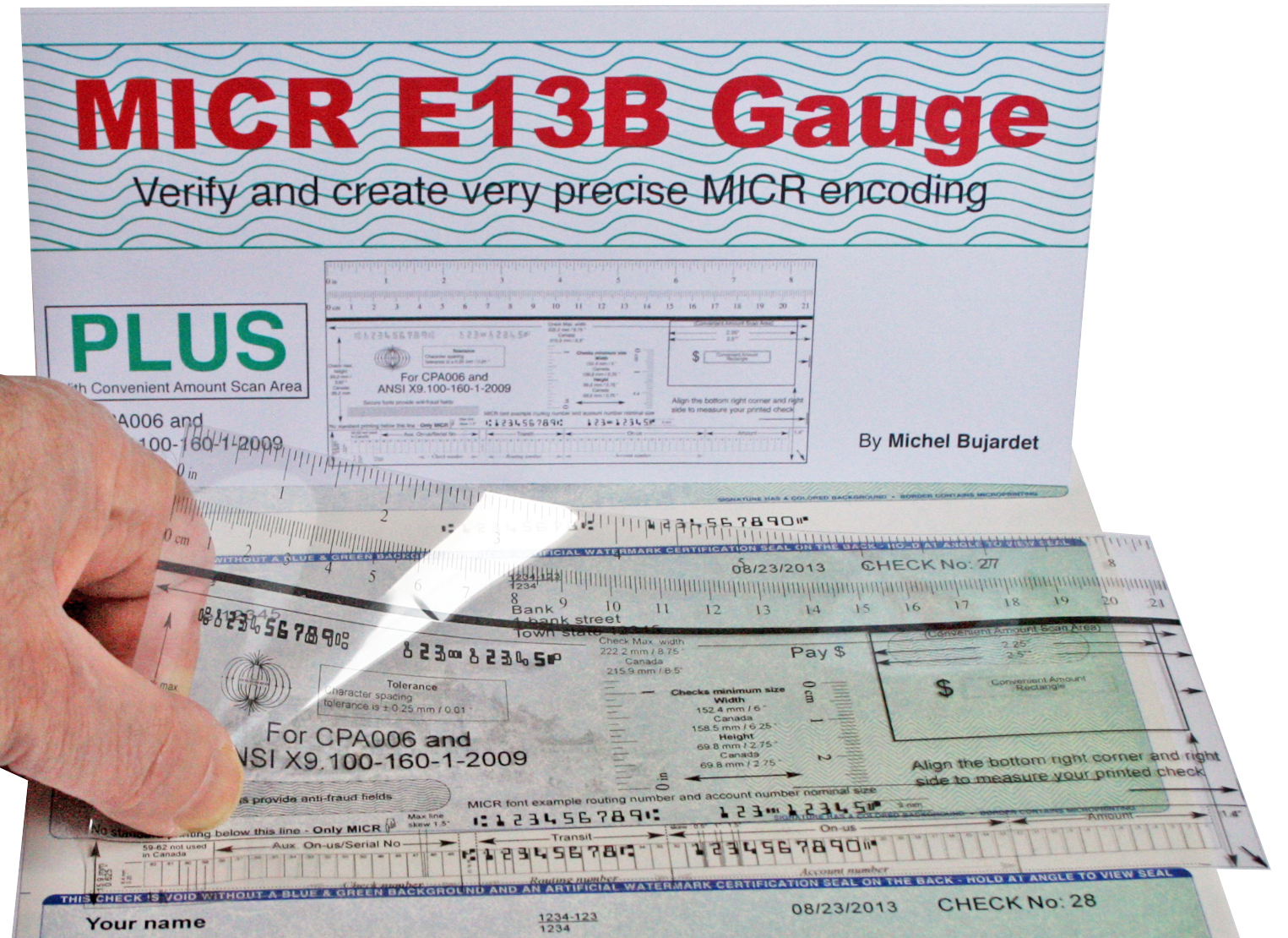 Micr Check Position Gauge