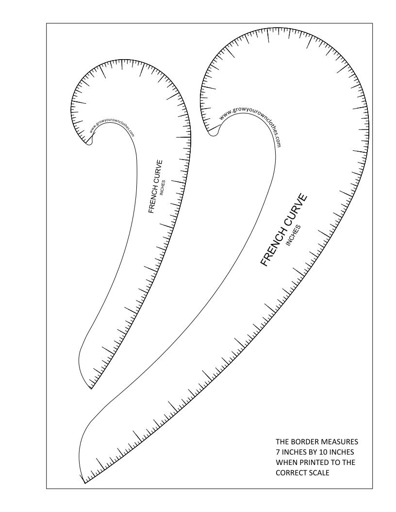 More Free Printable French Curves + Hip Curves | Grow Your