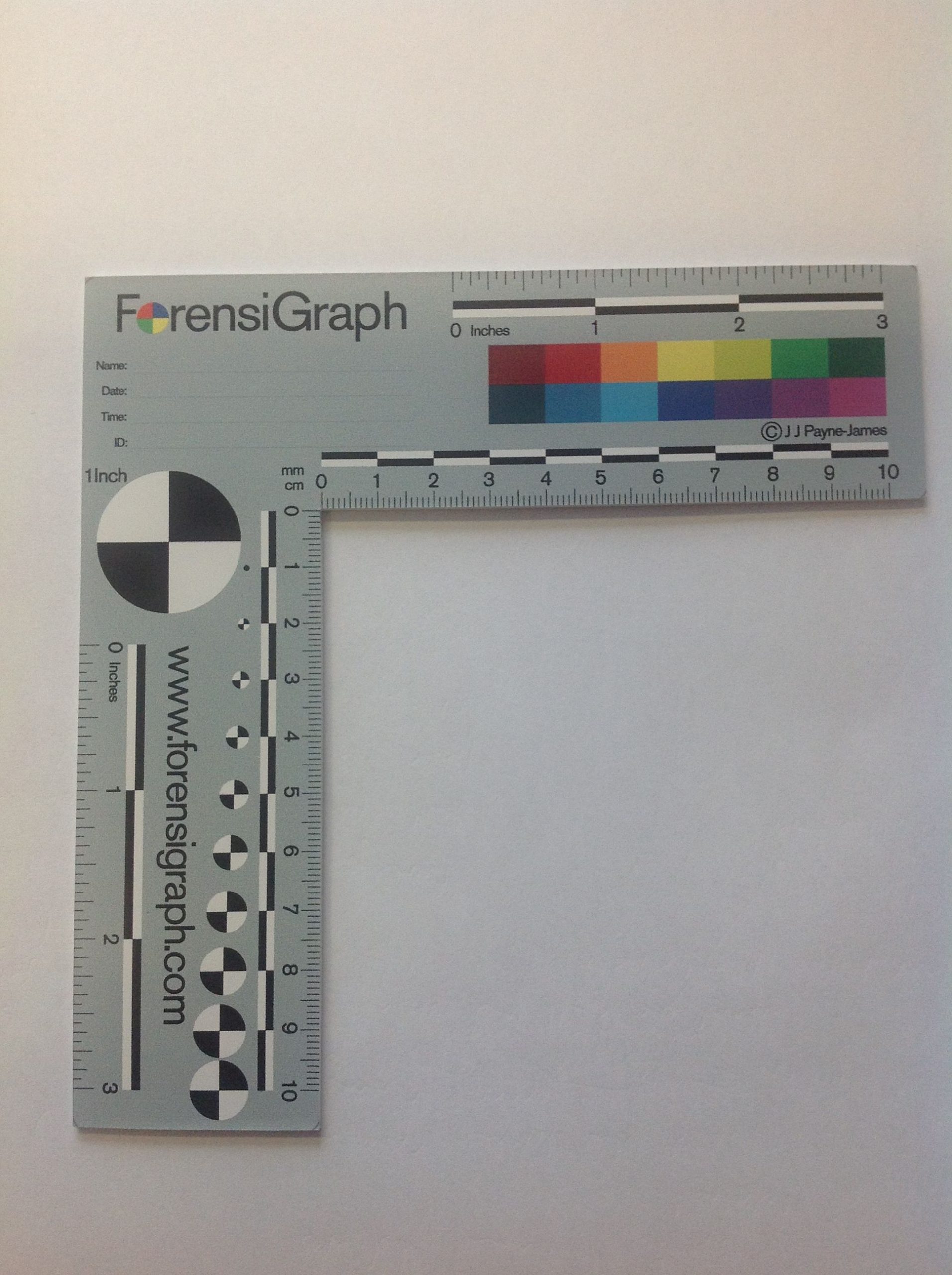 New Colour Forensic Scale Criminology, Forensics Printable Ruler