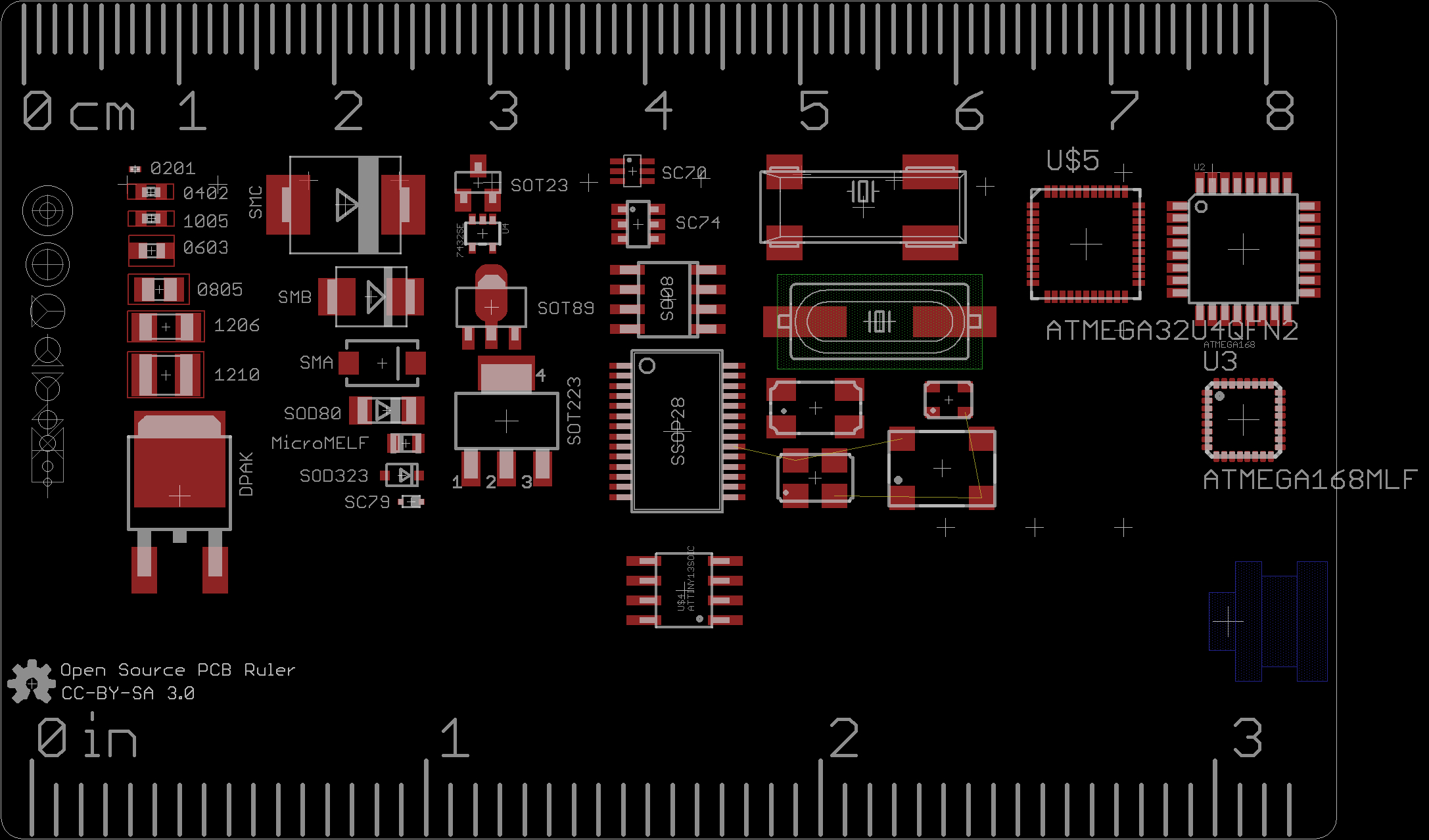 Open Source Pcb Ruler - Black Electronics