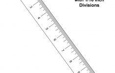 Printable Paper One Fourth Inch Ruler