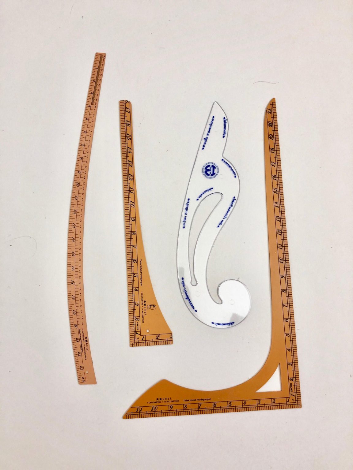 Pattern Drafting Set Rulers/sewing Rulers/tailored Etsy Printable