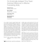Pdf) On Emotionally Intelligent Time Travel: Individual