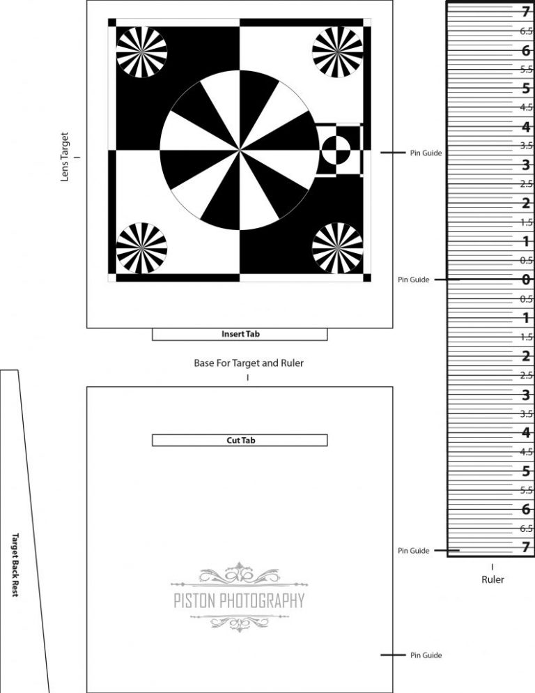 Lens Calibration Focal Chart Printable