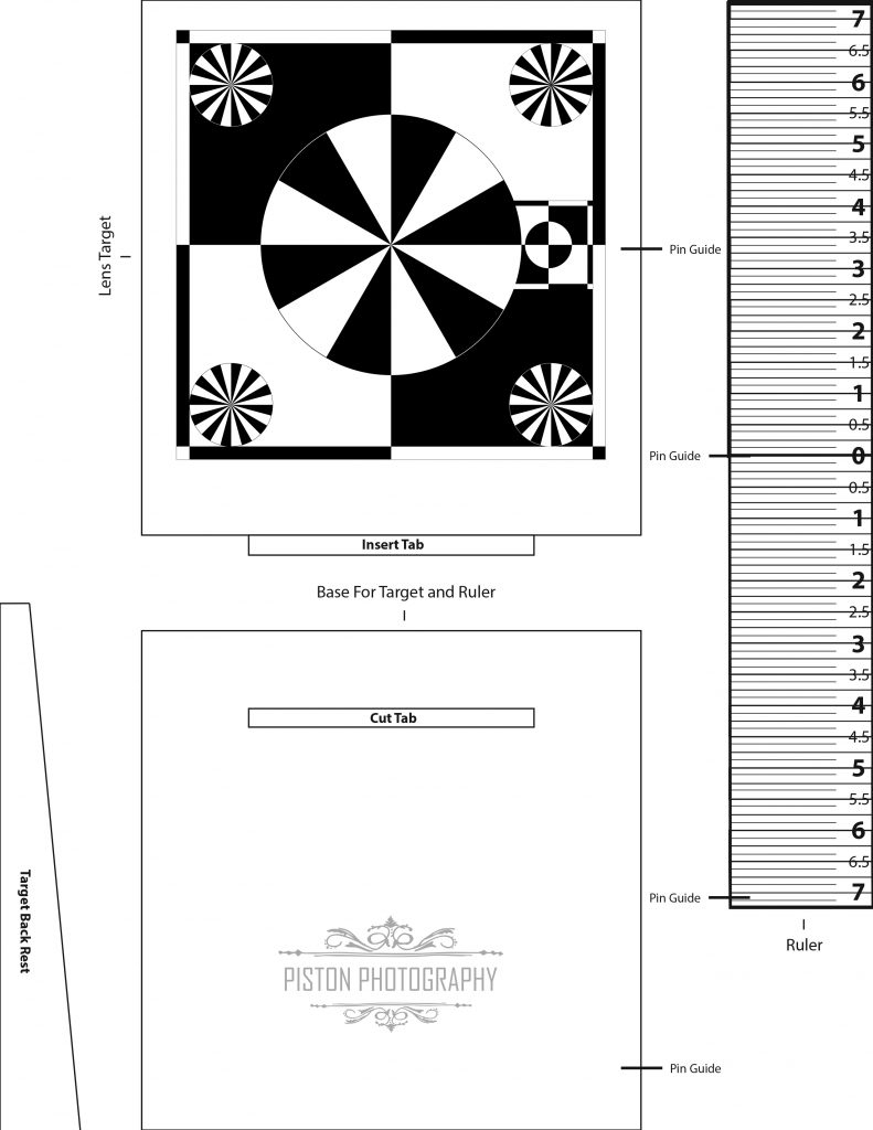 Printable Lens Calibration Chart