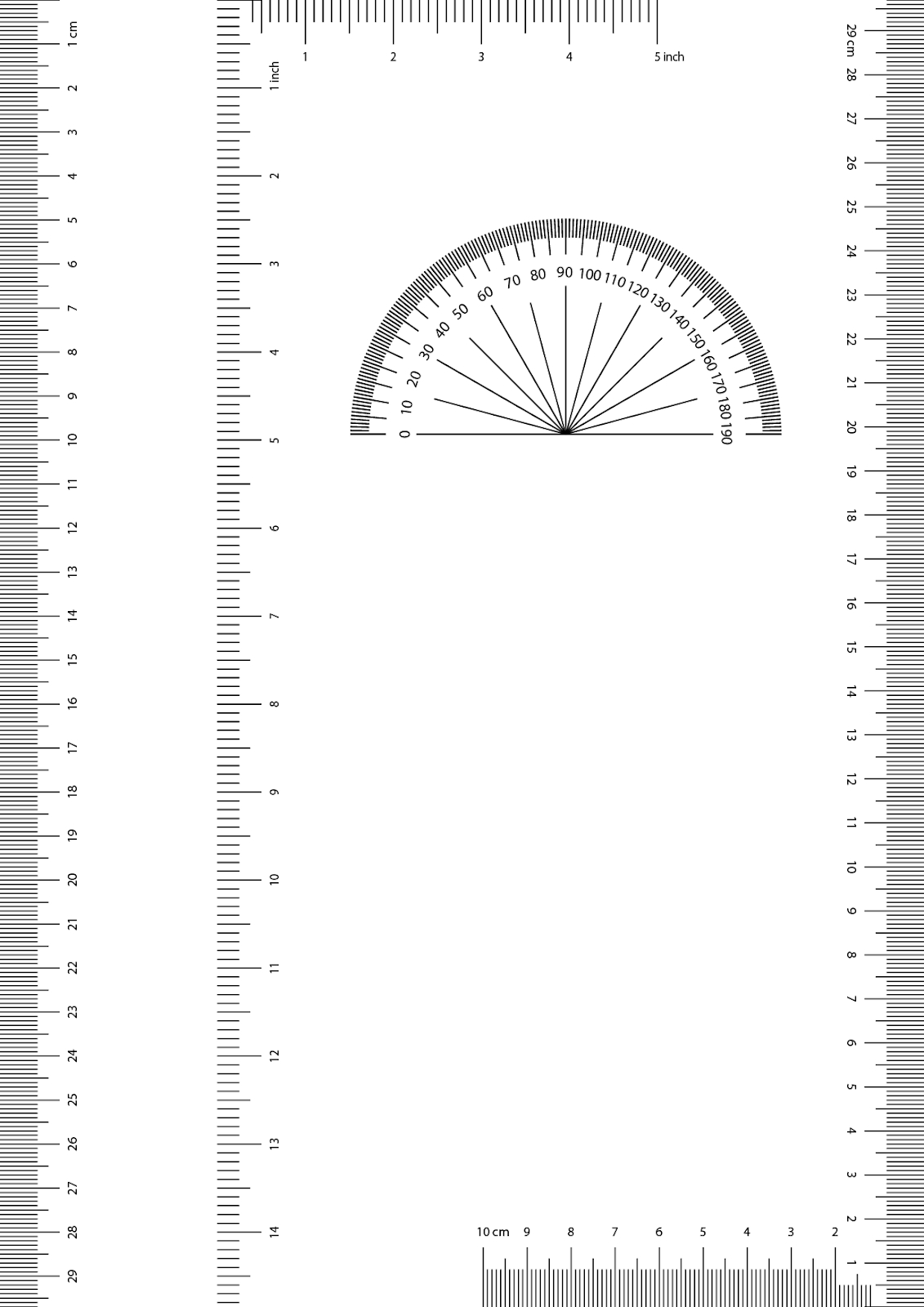 Printable Ruler A4 Pdf - Printable Ruler Actual Size