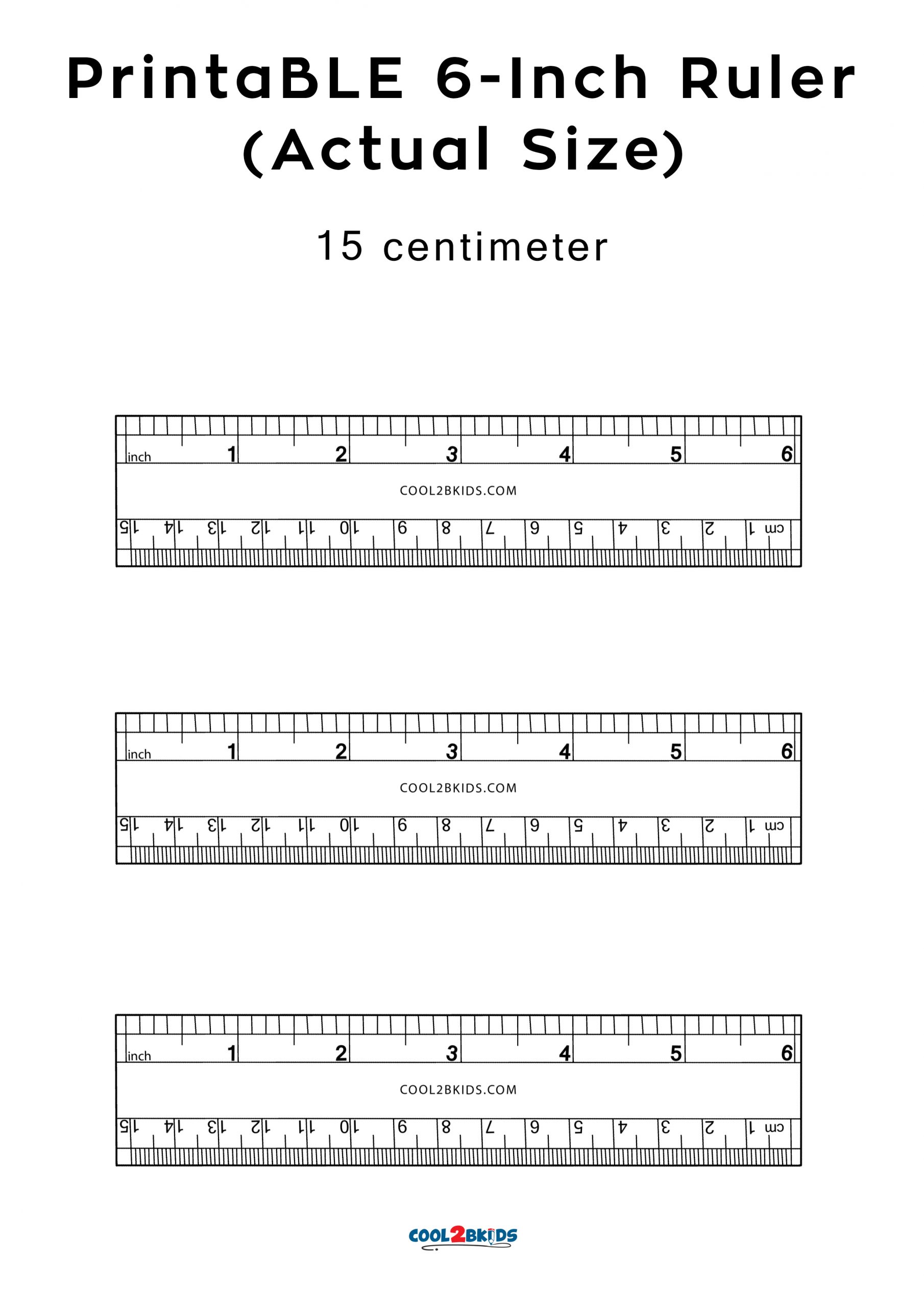 ruler actual size