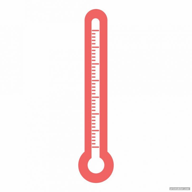 Printable Blank Thermometer Printabler Printable Ruler Actual Size