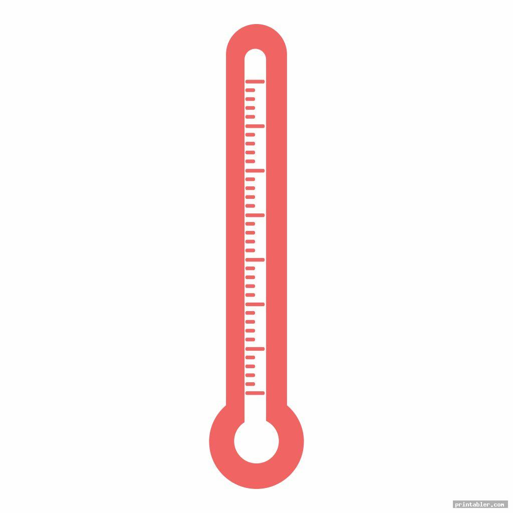 Printable Blank Thermometer - Printabler