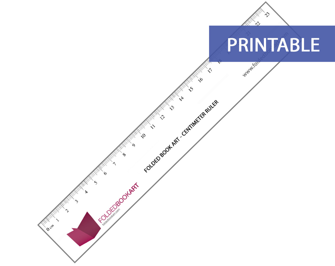 printable cm ruler free