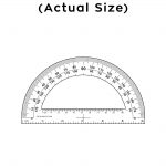 Printable Protractor – Actual Size | Cool2Bkids