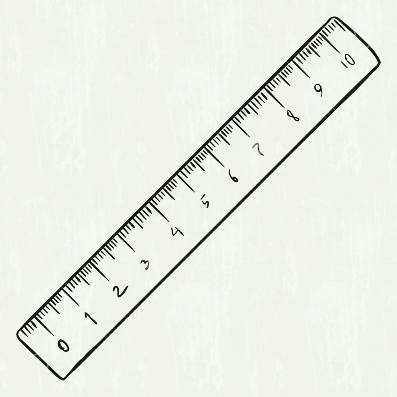 Printable Ruler Clipart Black And White