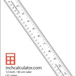 Printable Ruler Inch That Are Universal | Obrien's Website