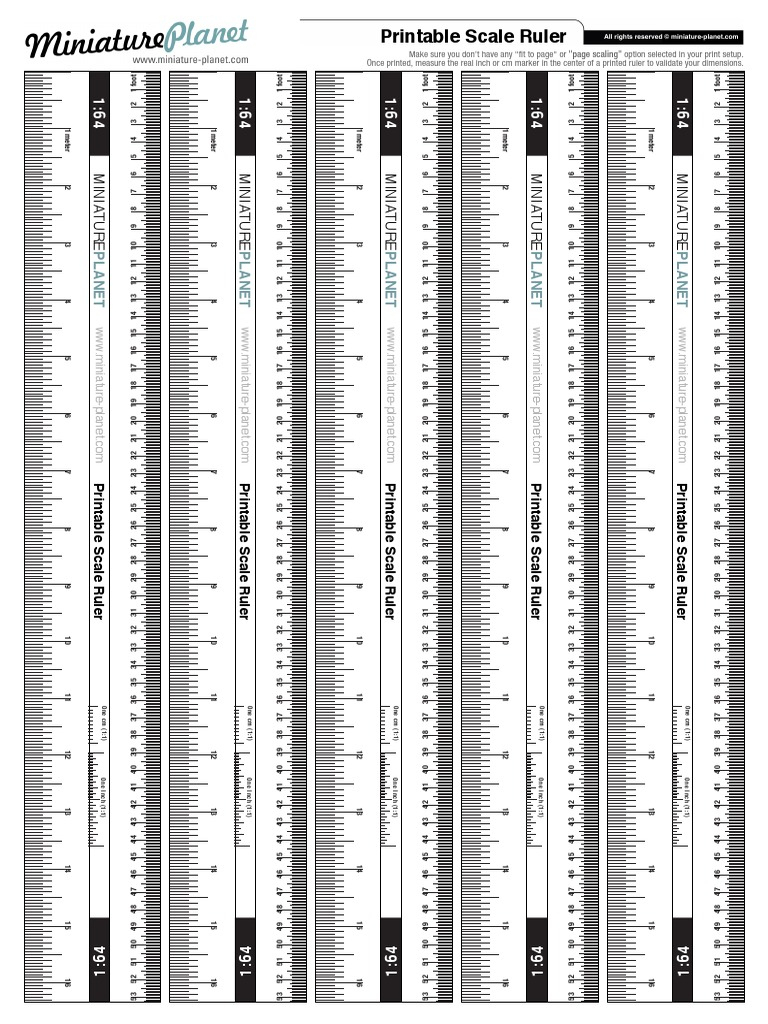 Printable Scale-Ruler 1 64 - Docshare.tips