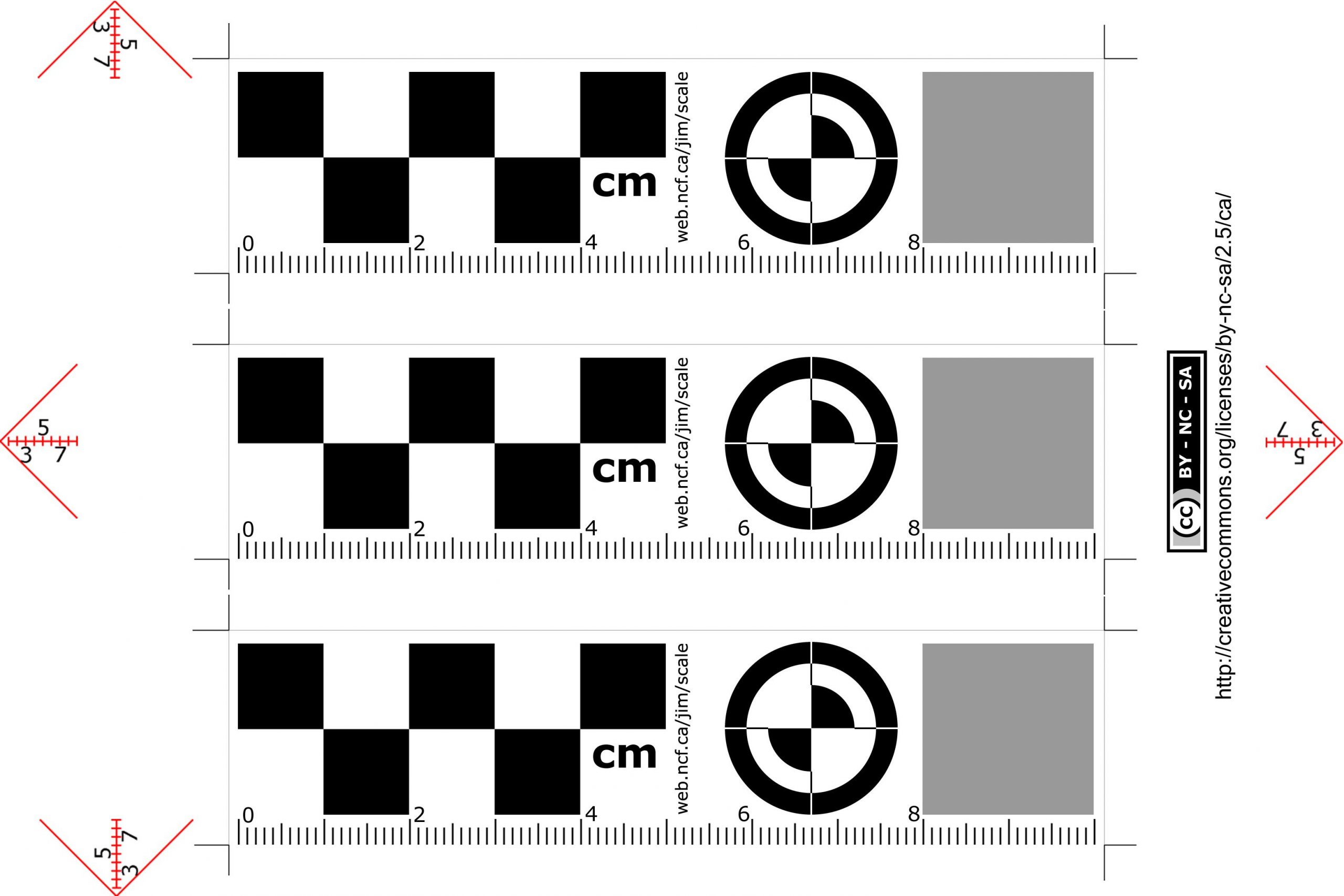 Printing Reference Scale - To Measure The &amp;quot;big Footprint