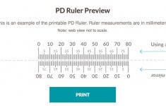 pupillary distance ruler print out printable ruler actual size