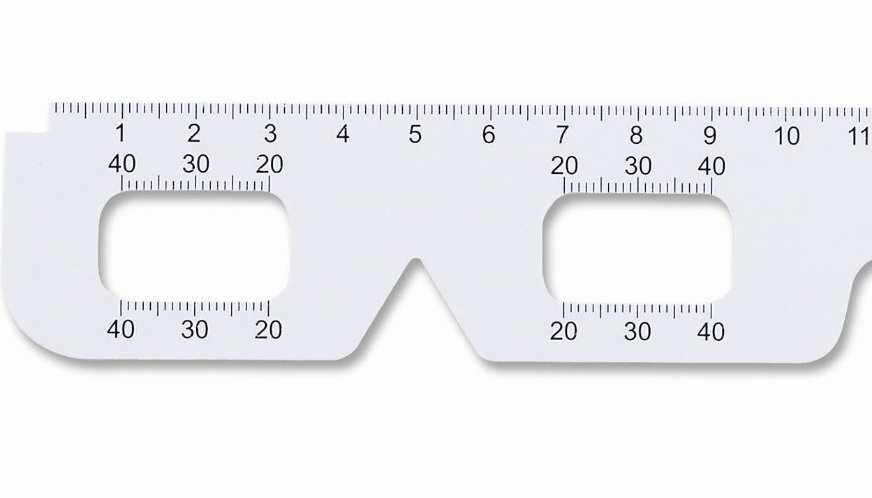 pupil size chart to scale