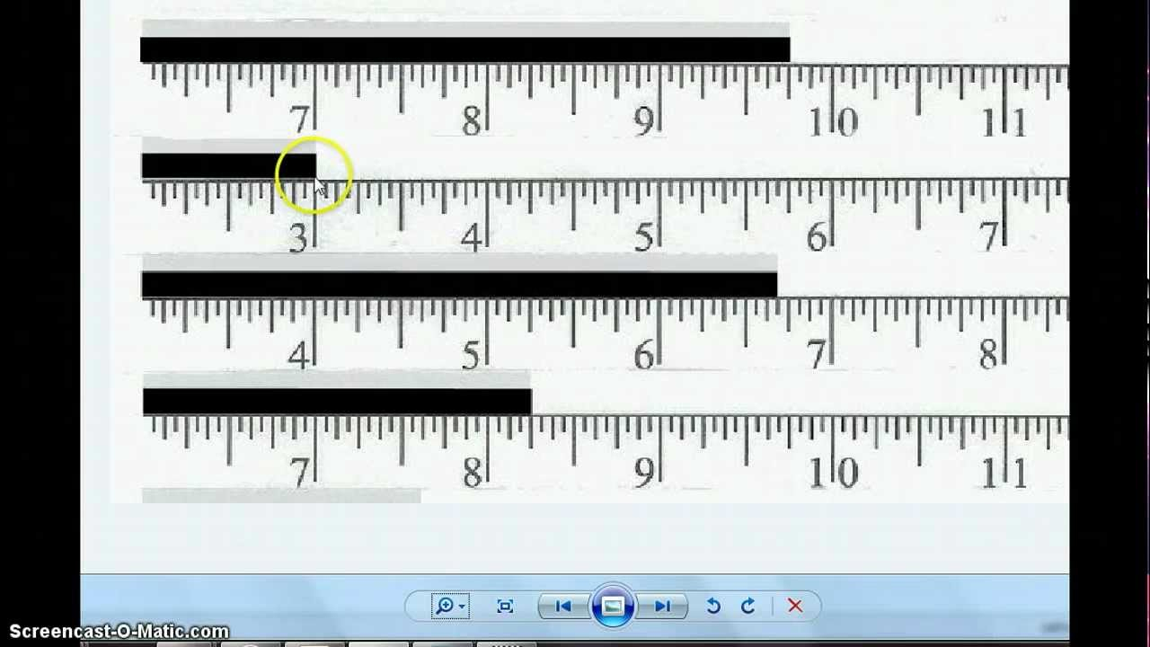 Printable Ruler English 16th - Printable Ruler Actual Size