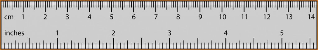 three inches three inches actual size