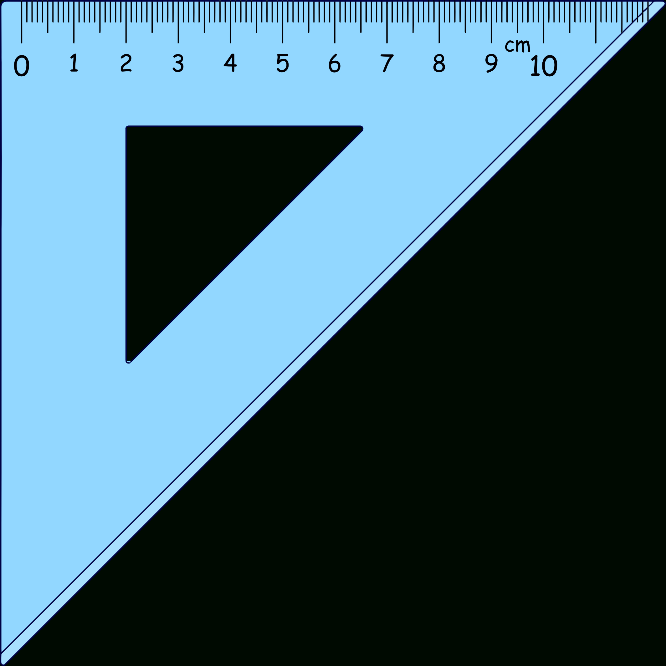 Right Angle Ruler Clipart