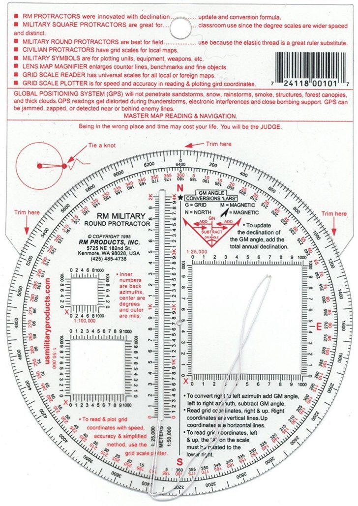 use military protractor