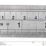 Ruler Showing Both Metric And Imperial Measures Of Length