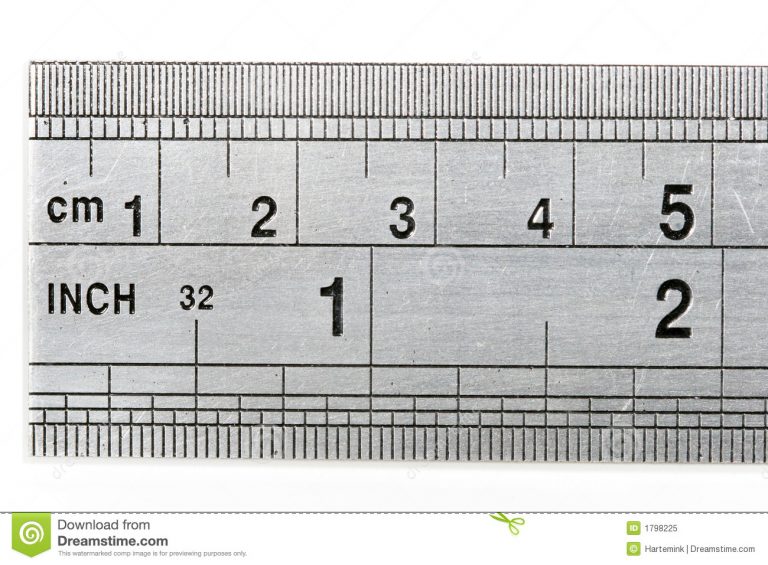 Ruler Showing Both Metric And Imperial Measures Of Length Printable
