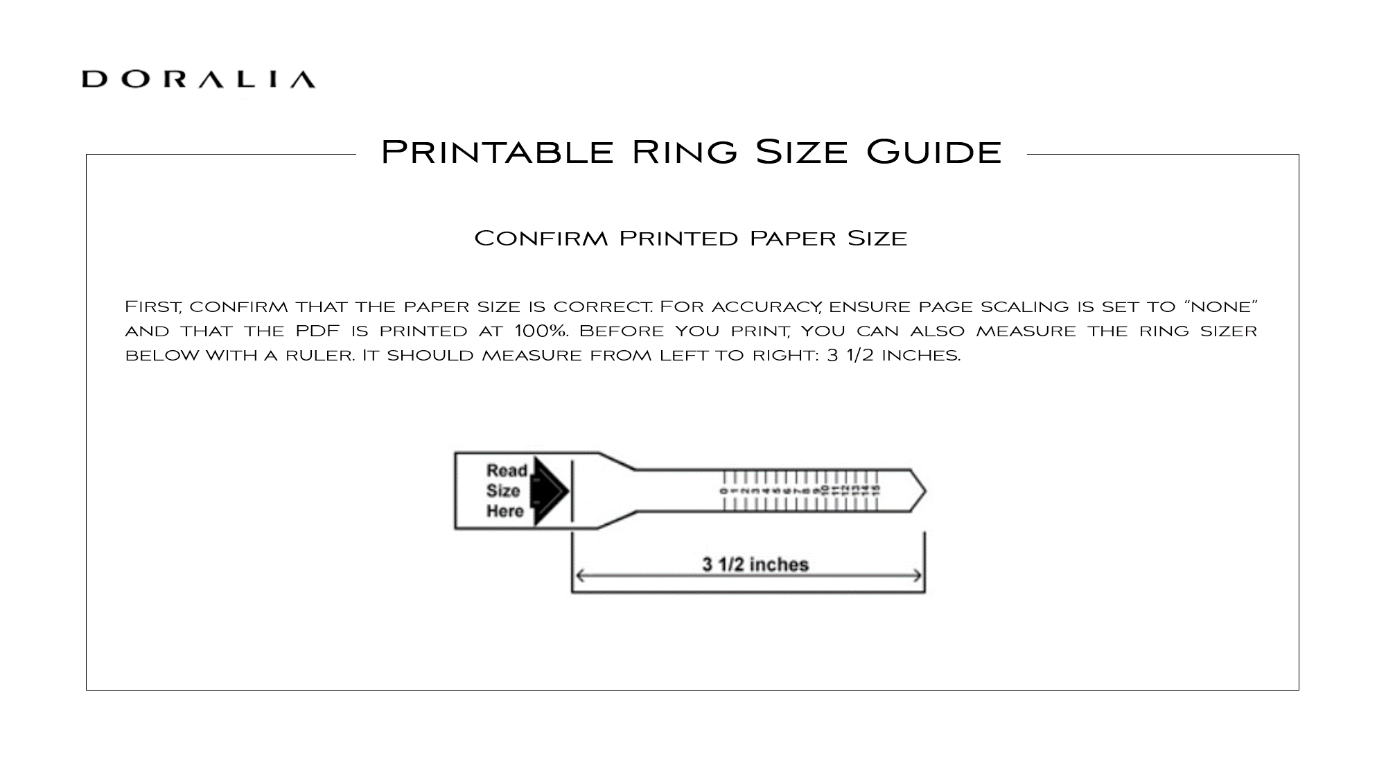 ring ruler printable printable ruler actual size