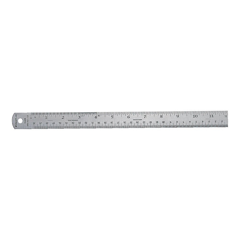 Staedtler® Stainless Steel Ruler, 12&amp;quot;