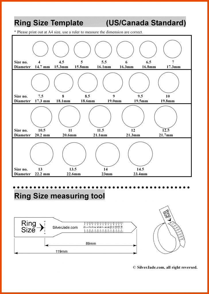 Stupendous Printable Ring Sizes Chart | Mitchell Blog - Printable Ruler ...
