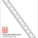 Use The 12" Ruler With Fraction Markings For Accurate