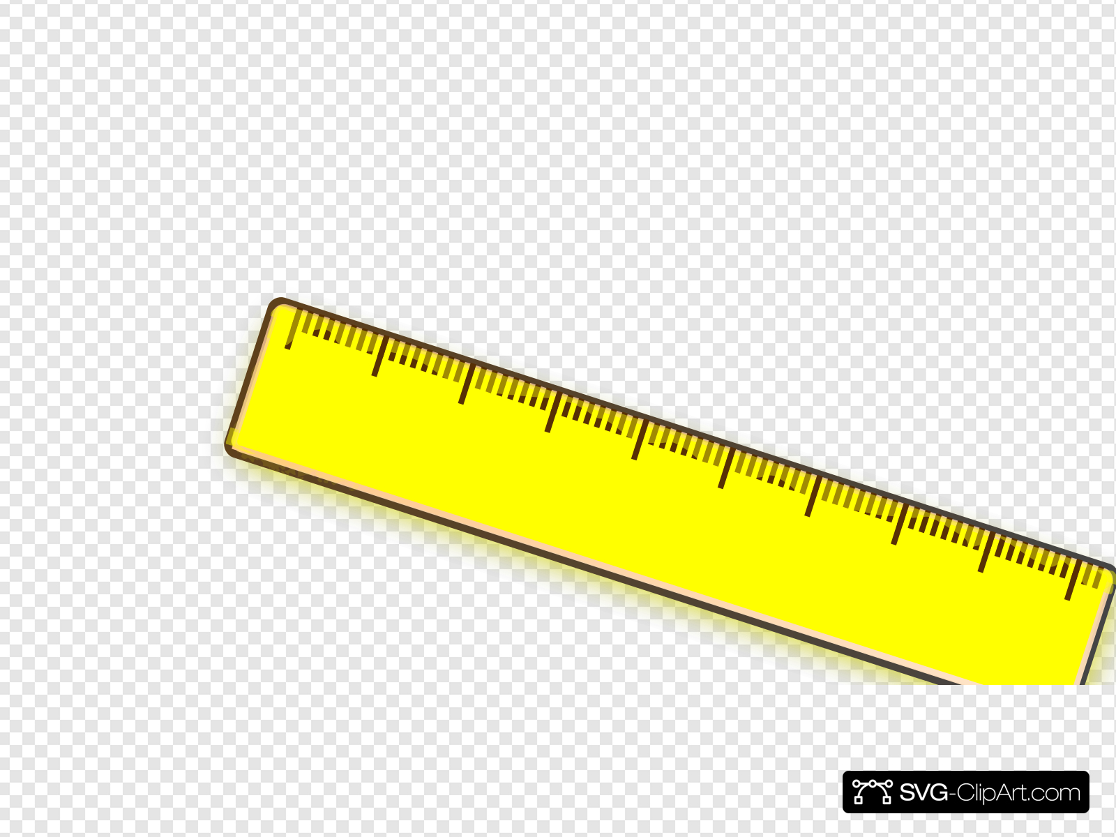 Yellow Ruler Clipart Png