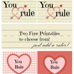 You Rule Valentine Printables | Valentines Printables Free